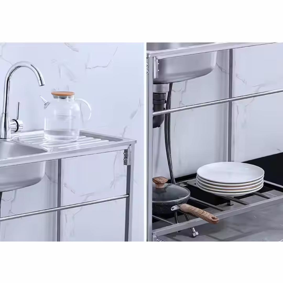 Inox leválasztott mosogató