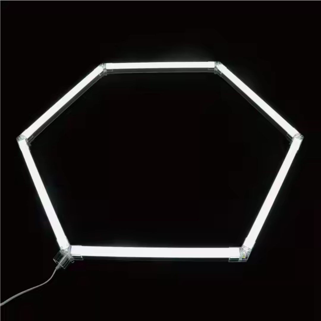 Hexagon LED világítás garázsokhoz és műhelyekhez (122x244 cm)