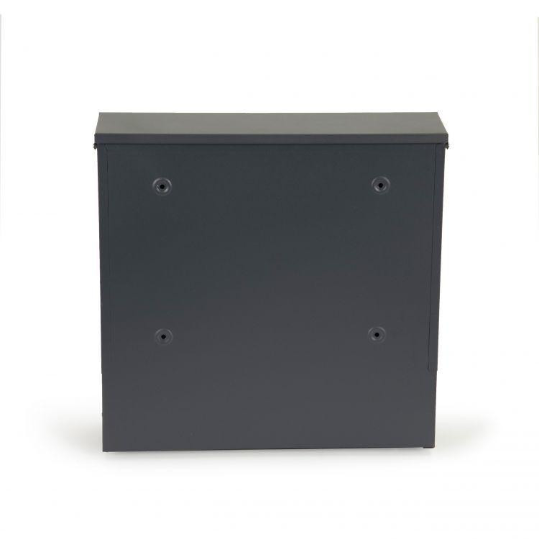 Postai doboz – antracit újságnyílással