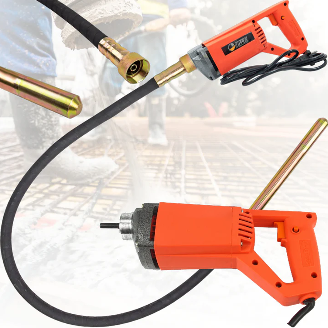 Professzionális betonvibrátor 1300 W, 2 m-es tömlővel