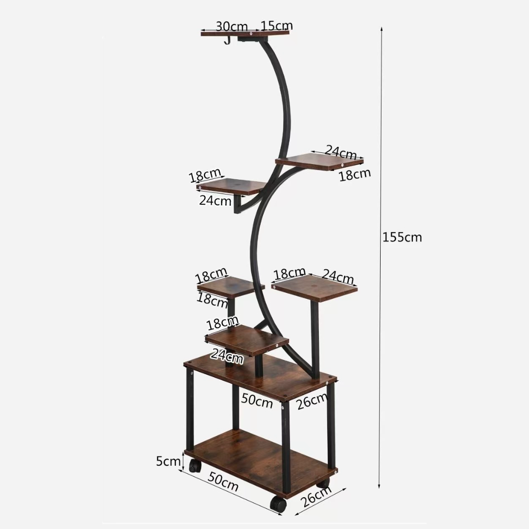 Állvány 8 zsaruval – fém belső/Vanian állvány