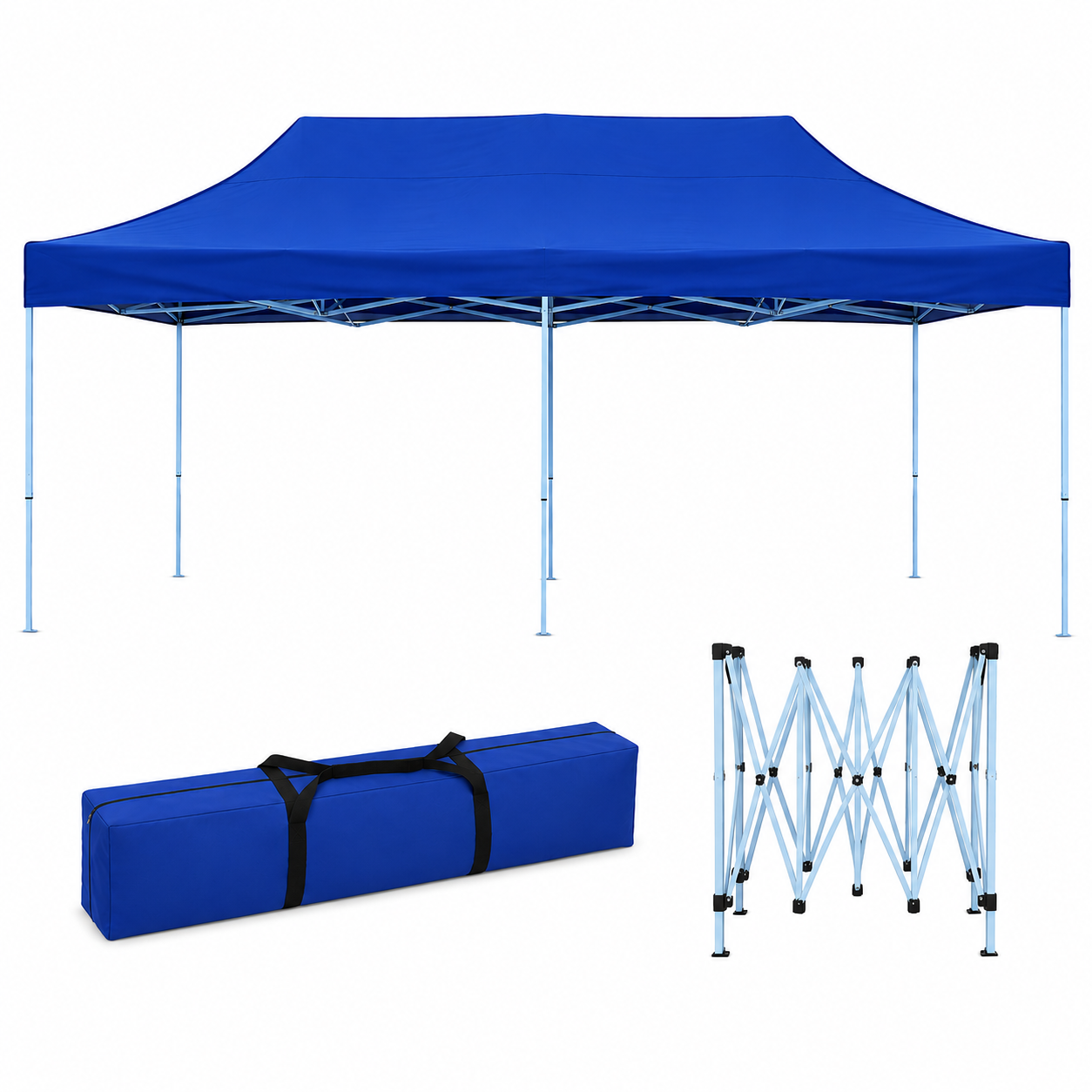 Szerelőpavilon/sátor – 3 × 6 m