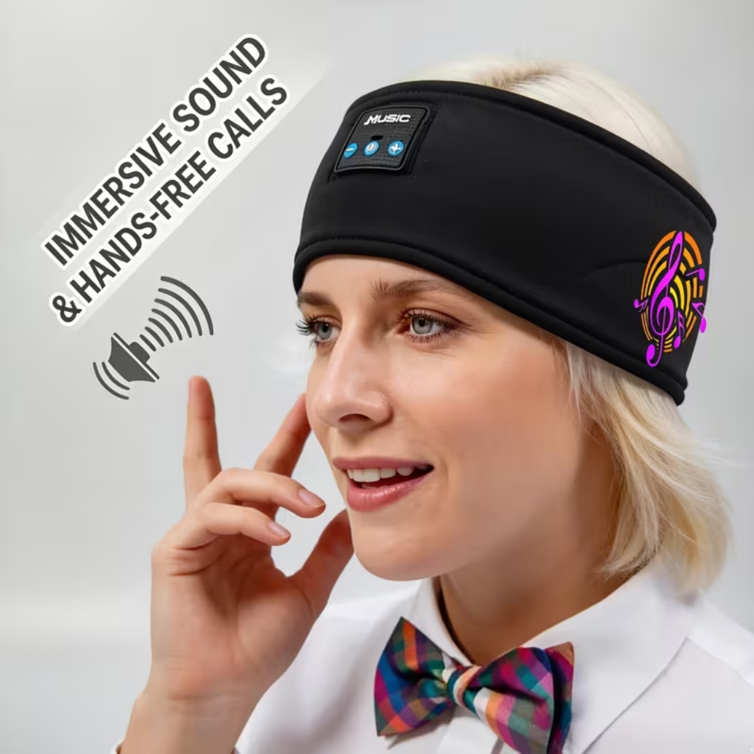 Bluetooth fejpánt fejhallgatóval – alváshoz és sportoláshoz