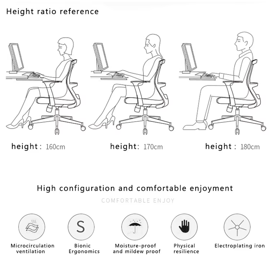 Ergonomikus irodai szék fejtámlával