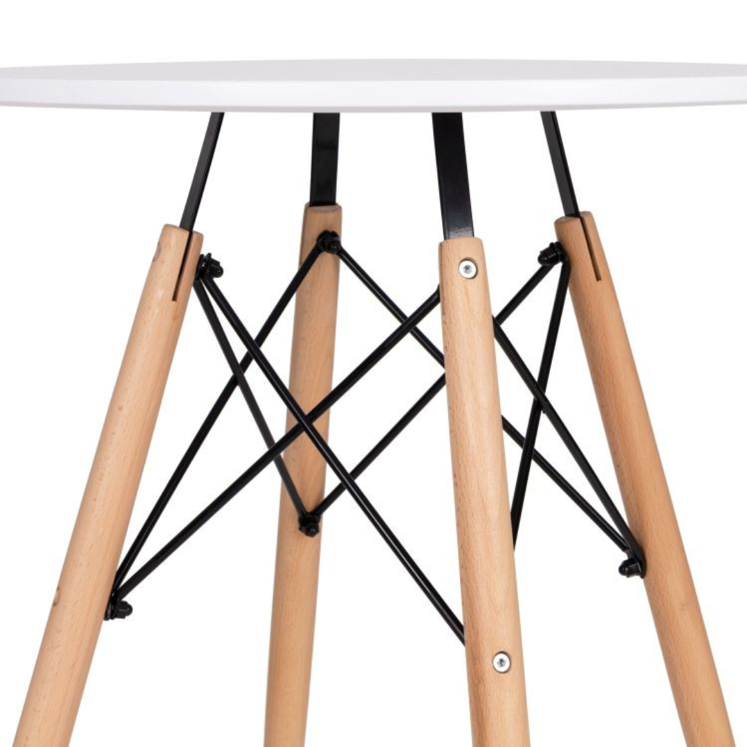 Torino asztal – Kerek 80 cm (fehér vagy fekete)
