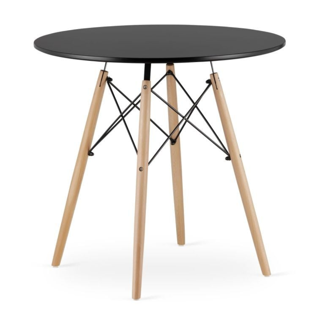 Torino asztal – Kerek 80 cm (fehér vagy fekete)