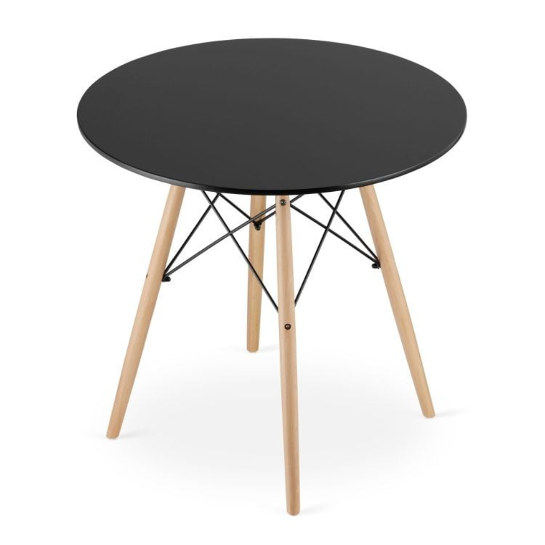 Torino asztal – Kerek 80 cm (fehér vagy fekete)