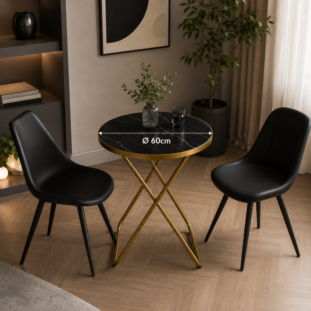 Luxus márvány kerti asztal – Ø60 cm
