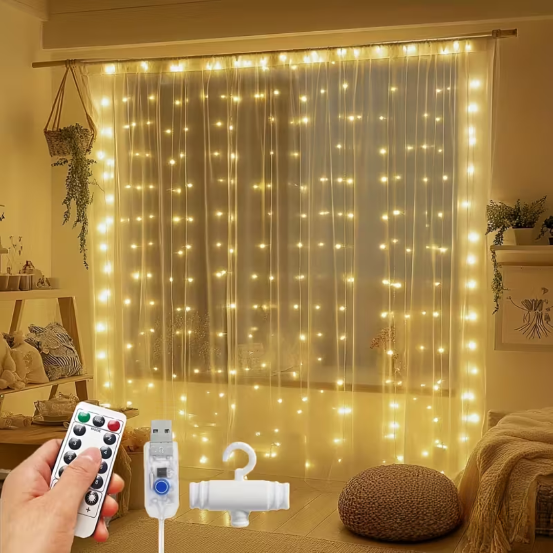 Varázslatos LED függöny