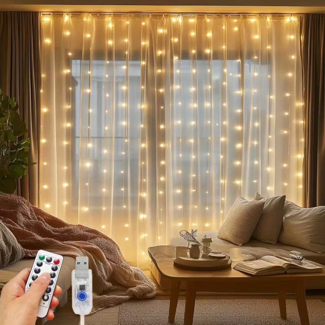 Varázslatos LED függöny